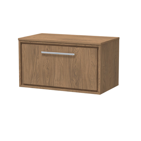 Hudson Reed 800mm Wall Hung Single Drawer Vanity with Worktop