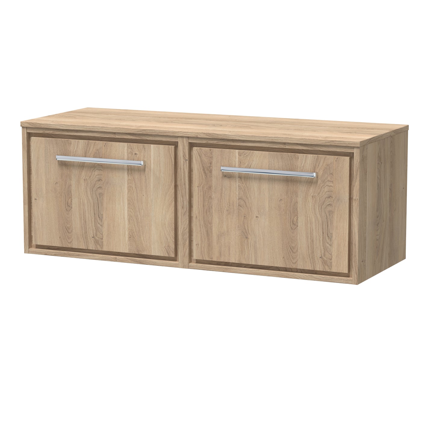 Hudson Reed 1200mm Wall Hung Single Drawer Vanity with Worktop