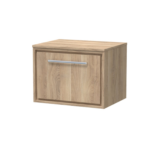 Hudson Reed 600mm Wall Hung Single Drawer Vanity with Worktop
