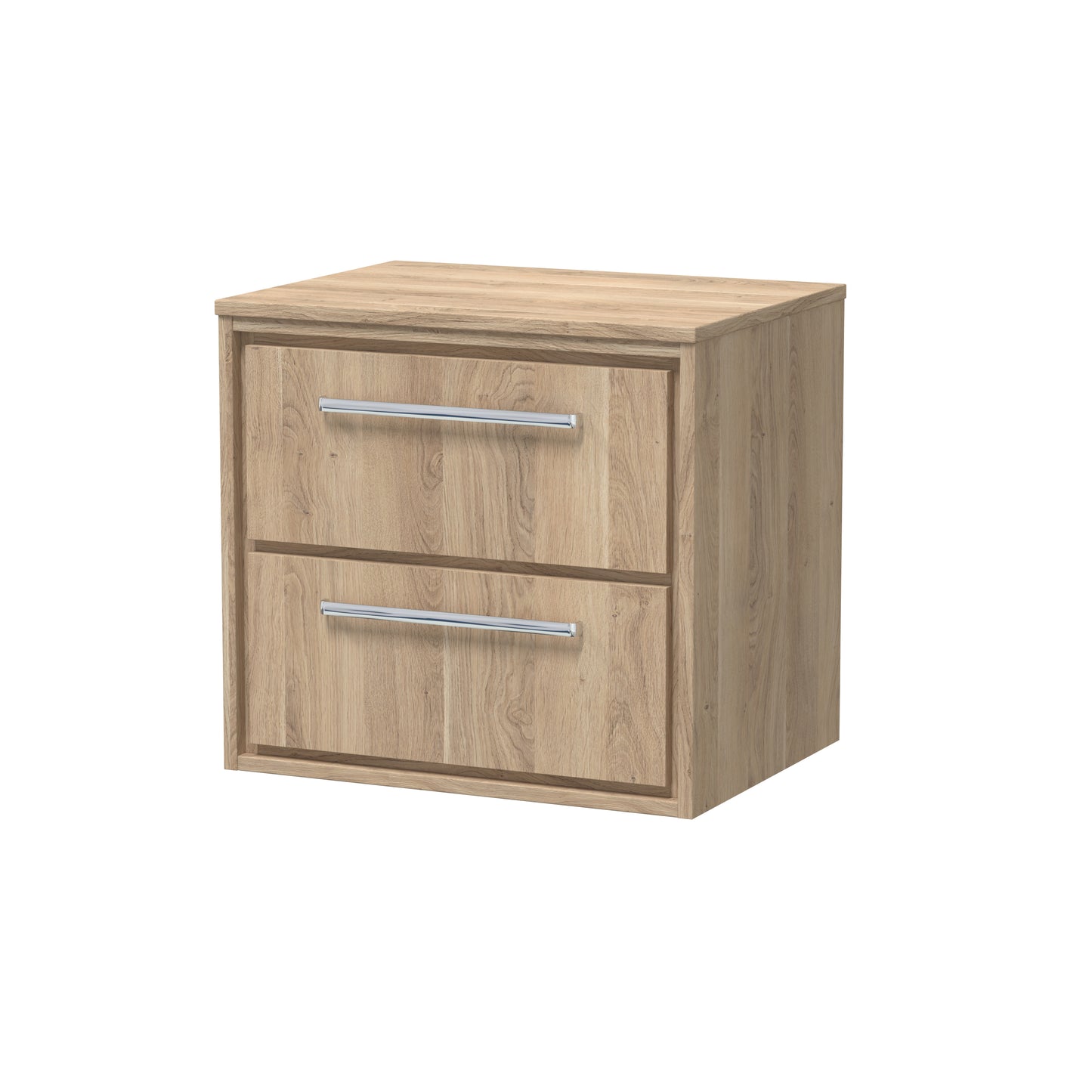 Hudson Reed 600mm Wall Hung 2-Drawer Vanity with Worktop