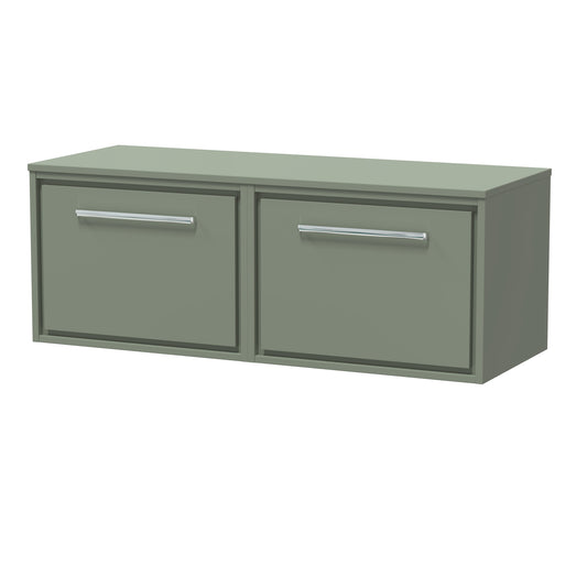 Hudson Reed 1200mm Wall Hung Single Drawer Vanity with Worktop