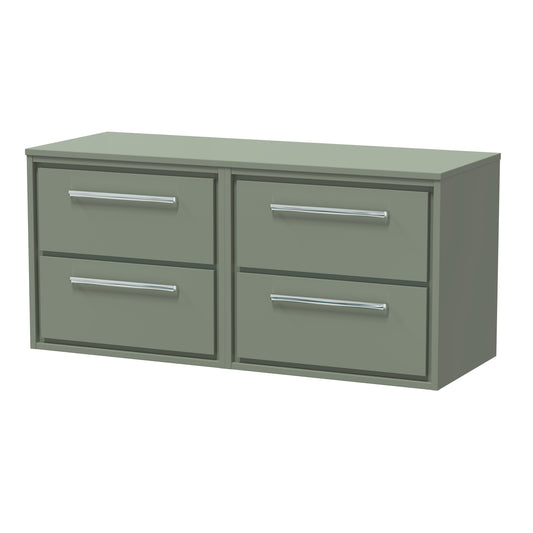 Hudson Reed 1200mm Wall Hung 4-Drawer Vanity with Worktop