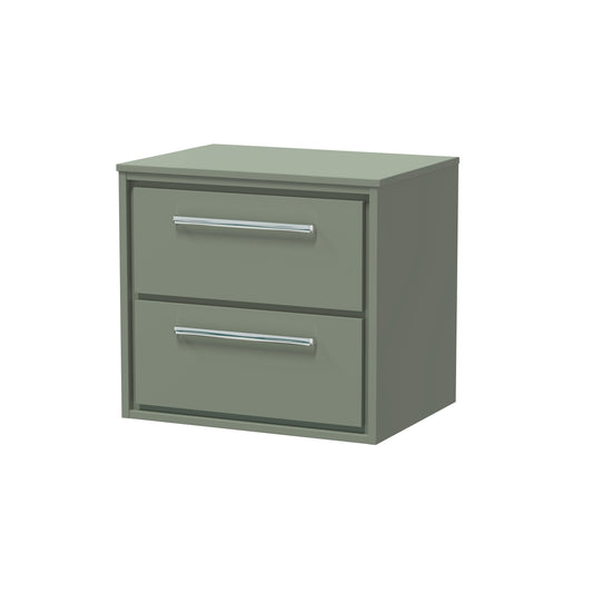 Hudson Reed 600mm Wall Hung 2-Drawer Vanity with Worktop