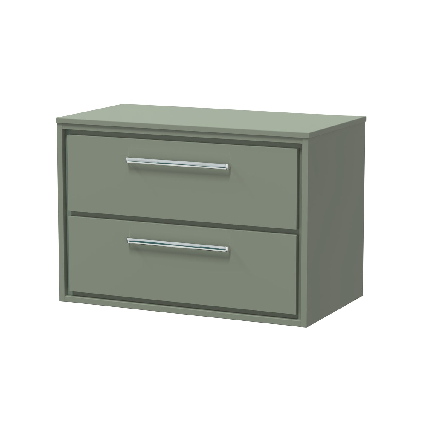 Hudson Reed 800mm Wall Hung 2-Drawer Vanity with Worktop