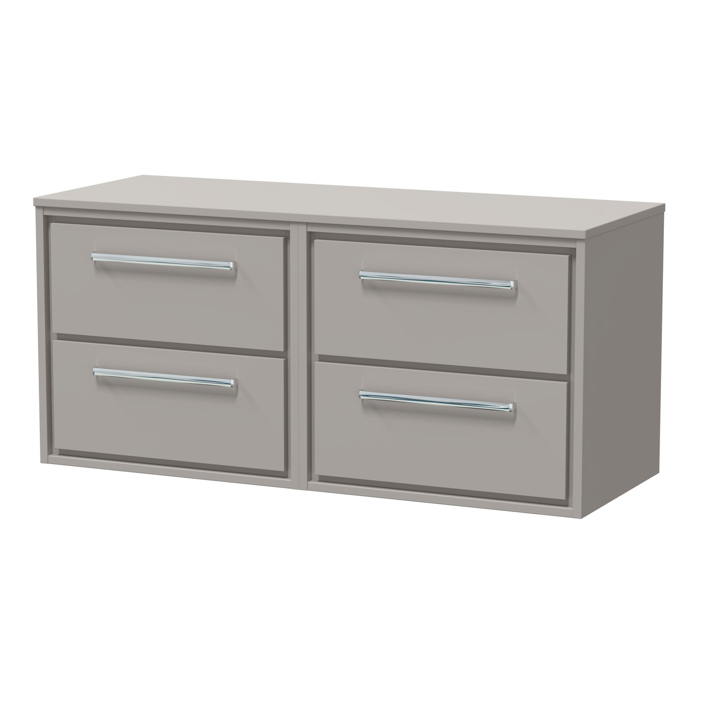 Hudson Reed 1200mm Wall Hung 4-Drawer Vanity with Worktop