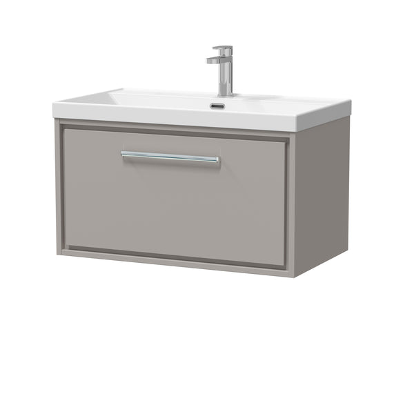 Hudson Reed 800mm Wall Hung Single Drawer Vanity with Basin - 1 Tap Hole