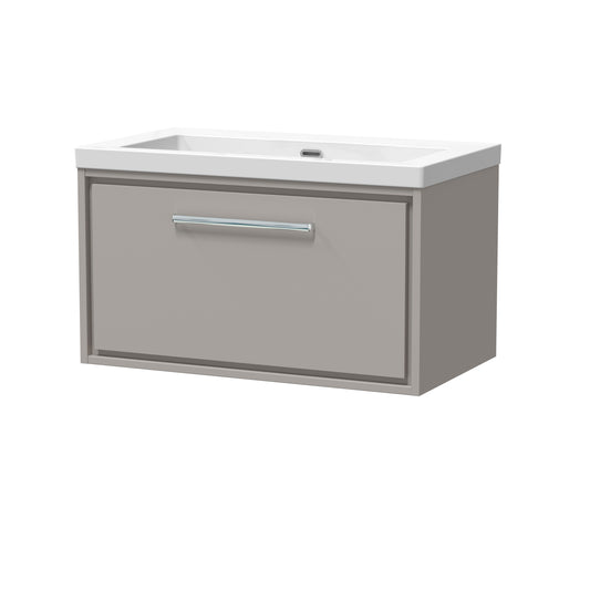 Hudson Reed 800mm Wall Hung Single Drawer Vanity with Basin - 0 Tap Hole