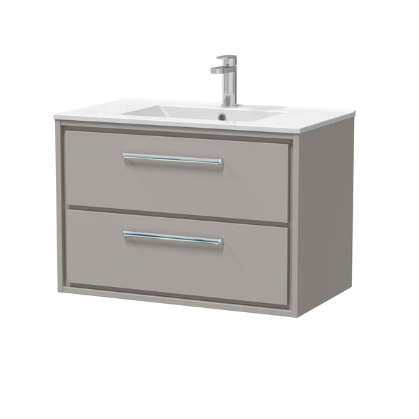 Hudson Reed 800mm Wall Hung 2-Drawer Vanity with Basin - 1 Tap Hole