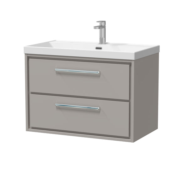 Hudson Reed 800mm Wall Hung 2-Drawer Vanity with Basin - 1 Tap Hole