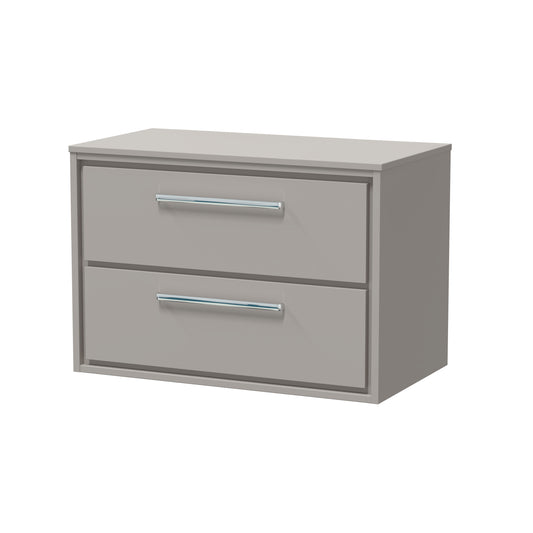 Hudson Reed 800mm Wall Hung 2-Drawer Vanity with Worktop