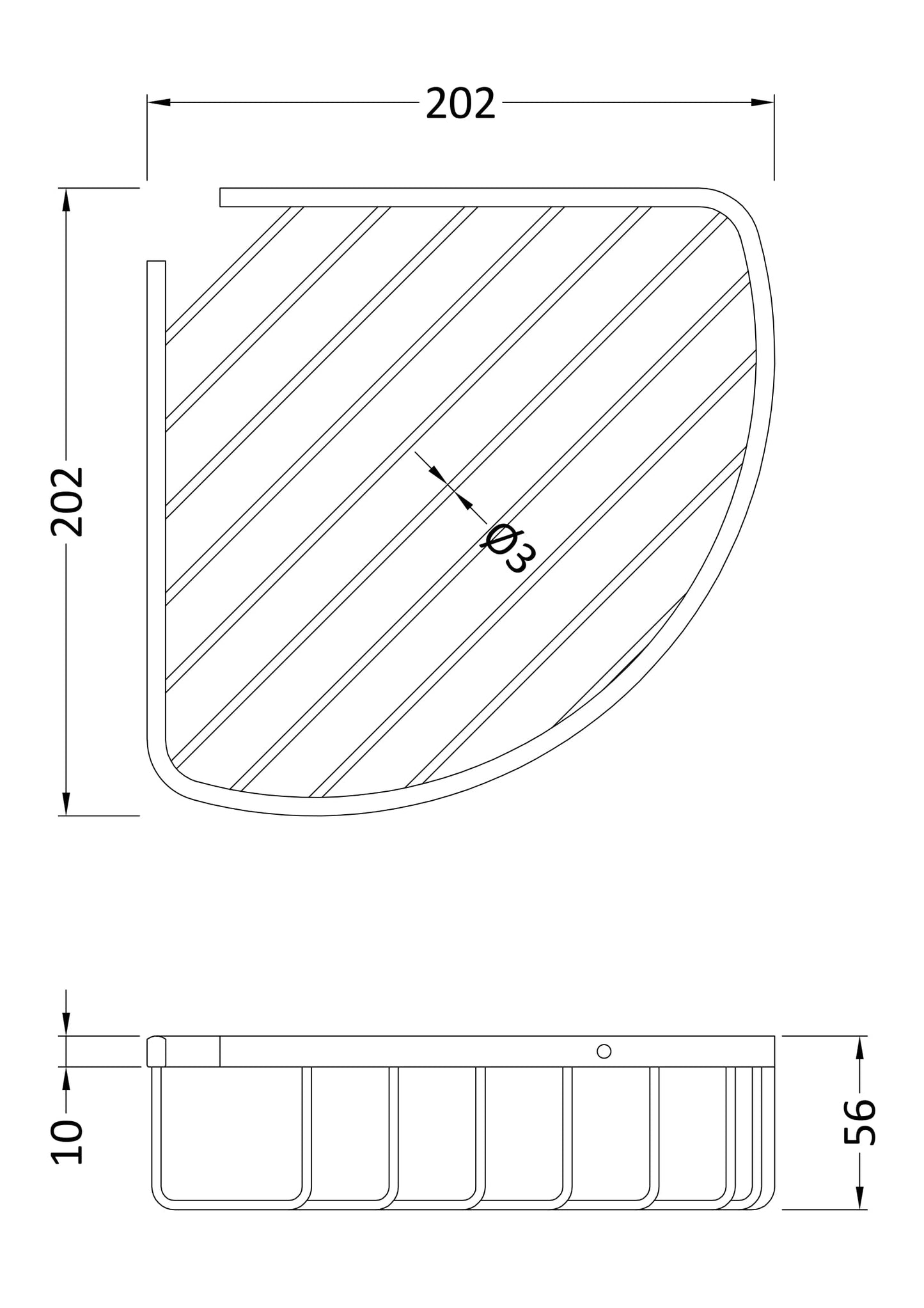 Hudson Reed Deep Corner Basket
