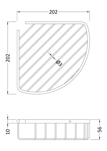 Hudson Reed Deep Corner Basket