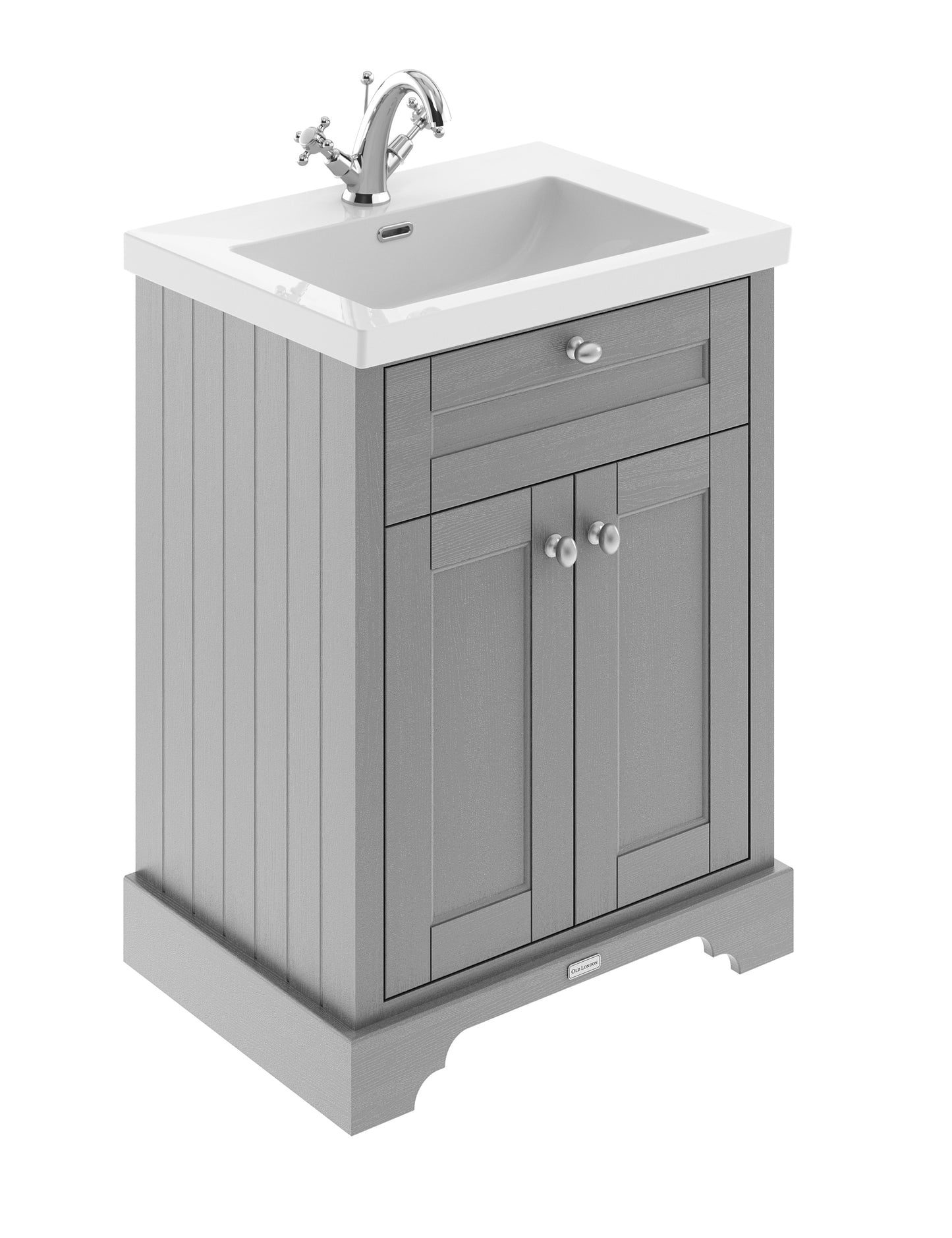 Hudson Reed 600mm 2-Door Unit & Contemporary Fireclay Basin 1TH