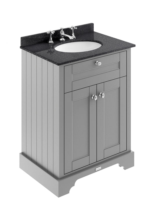 Hudson Reed 600mm Cabinet & Marble Top (3TH)