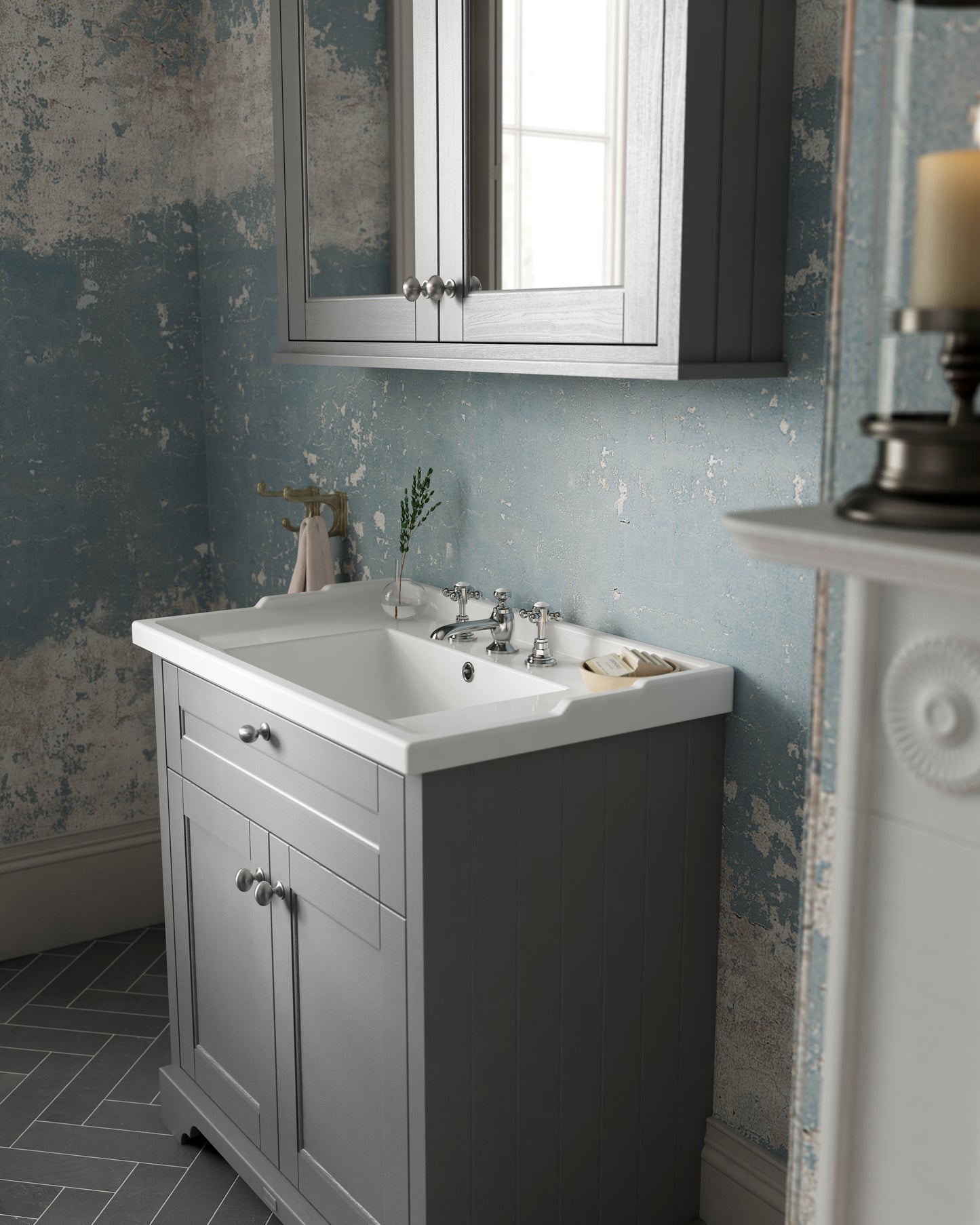 Hudson Reed 600mm Cabinet & Basin (3TH)