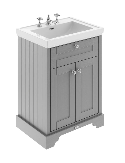 Hudson Reed 600mm 2-Door Vanity & Classic Basin 3TH