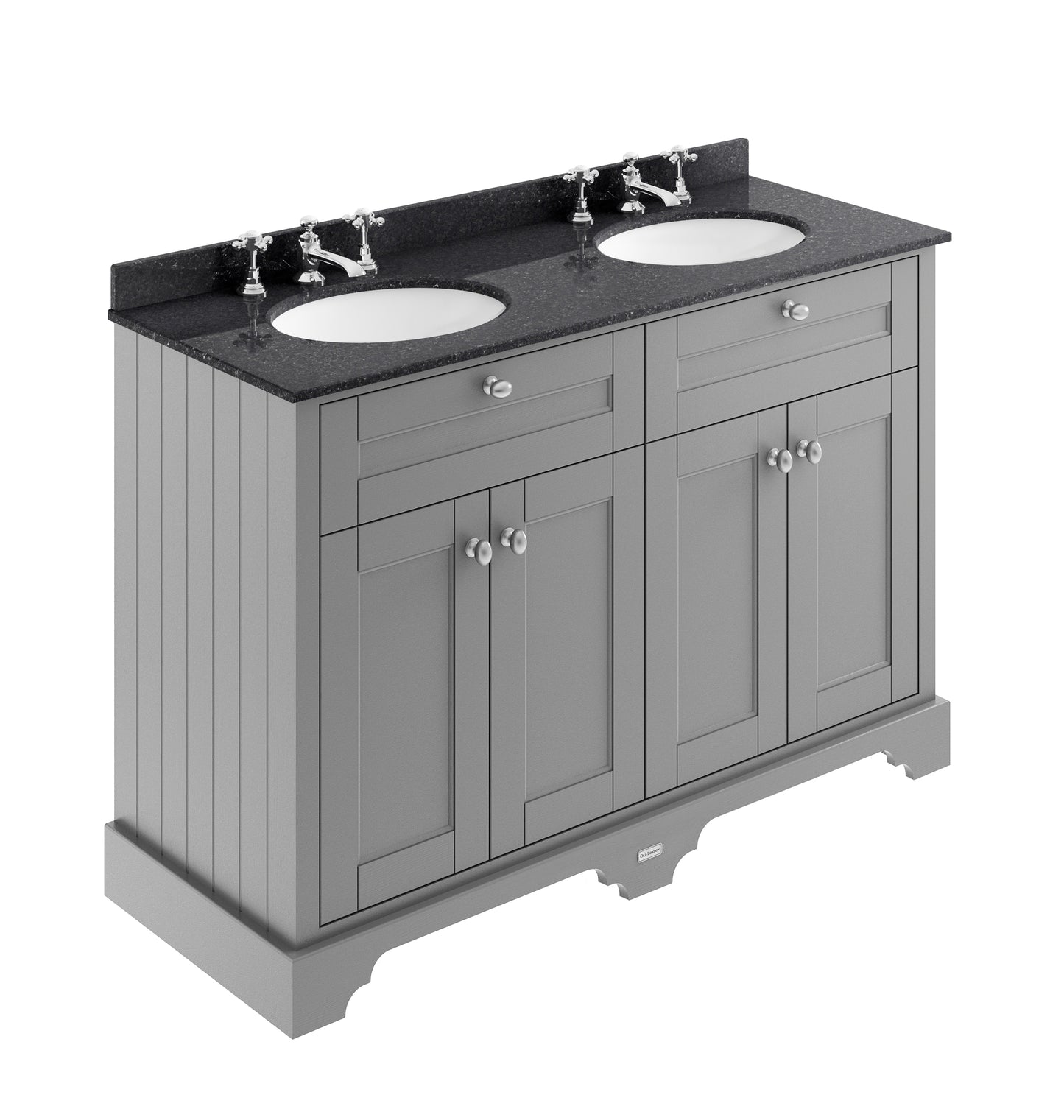 Hudson Reed 1200mm Cabinet & Double Marble Top (3TH)