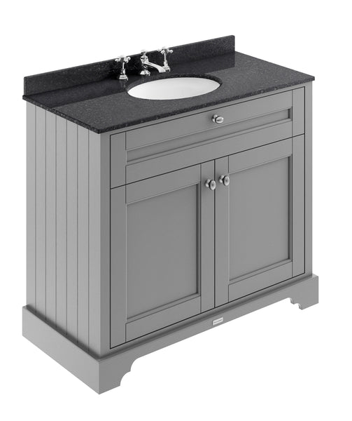 Hudson Reed 1000mm Cabinet & Marble Top (3TH)
