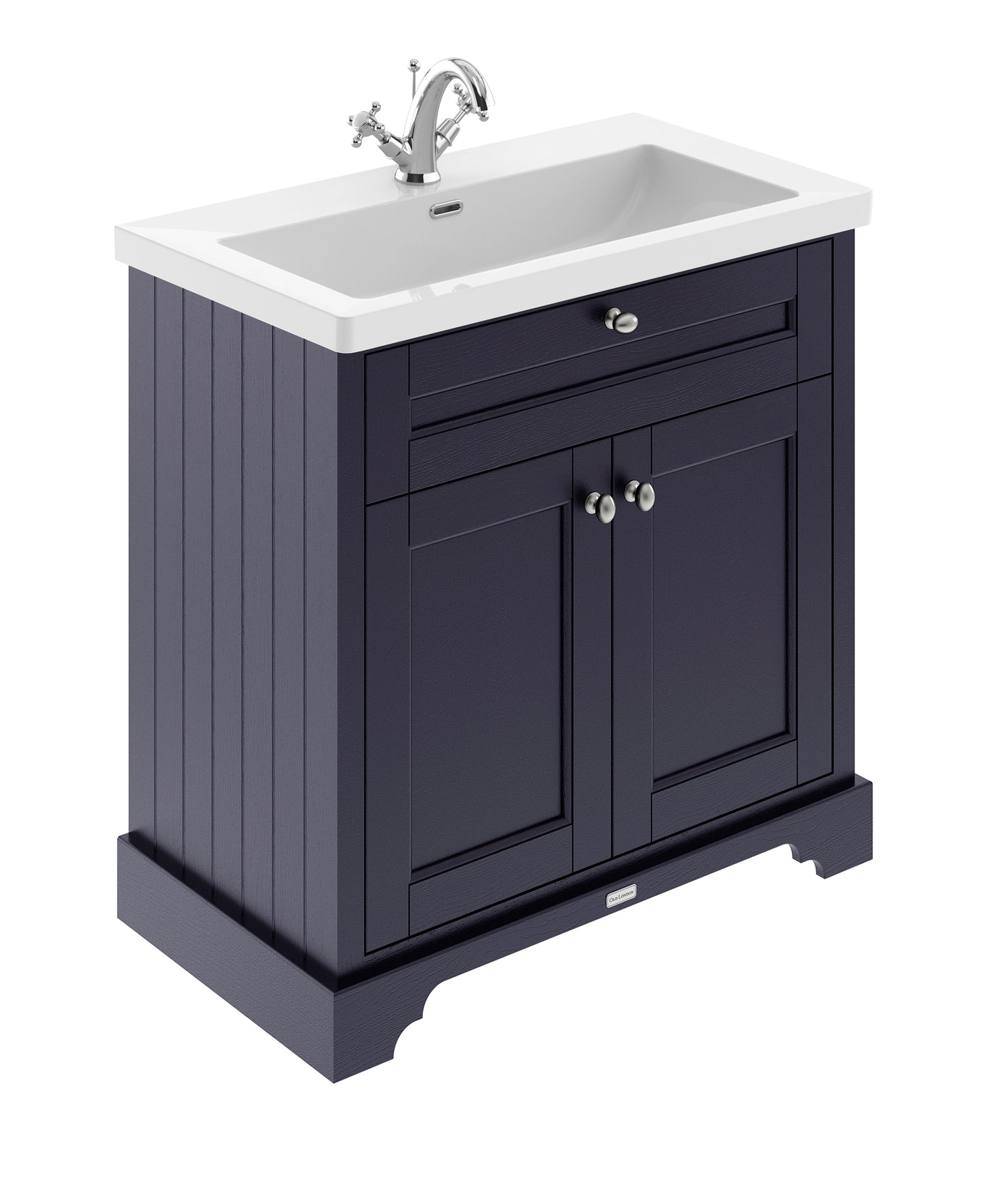 Hudson Reed 800mm 2-Door Unit & Contemporary Fireclay Basin 1TH