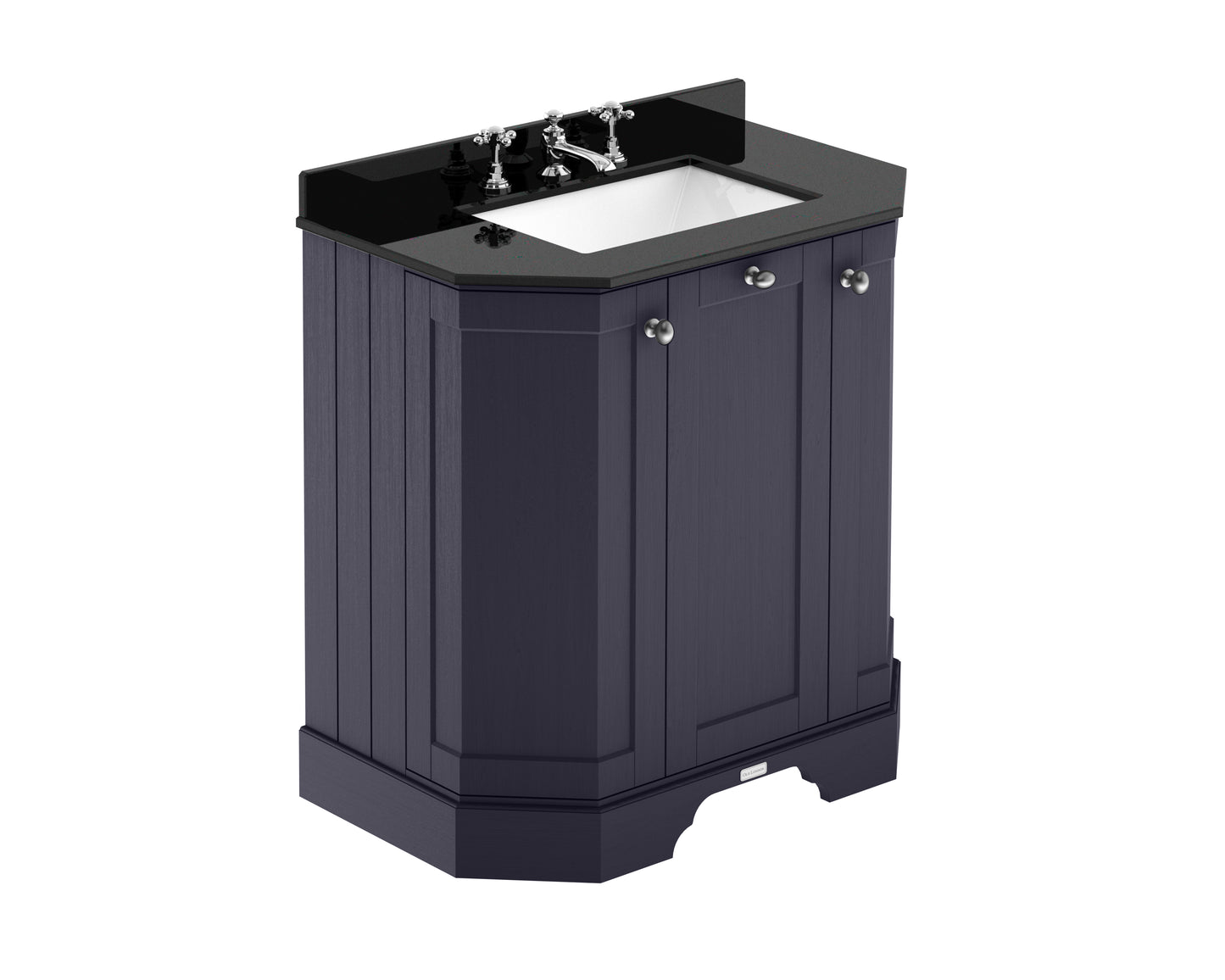 Hudson Reed 750mm 3-Door Angled Unit & Marble Top 3TH