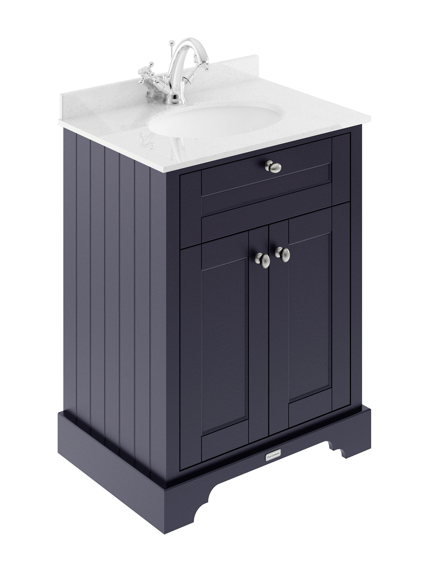 Hudson Reed 600mm Cabinet & Marble Top (1TH)
