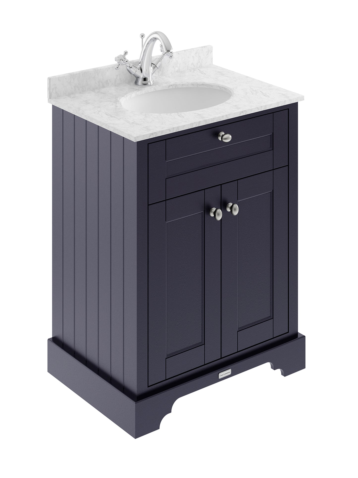 Hudson Reed 600mm Cabinet & Marble Top (1TH)