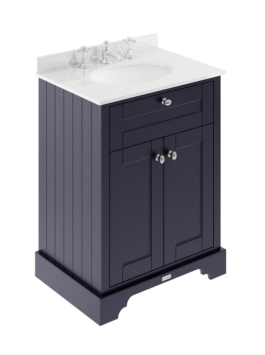 Hudson Reed 600mm Cabinet & Marble Top (3TH)