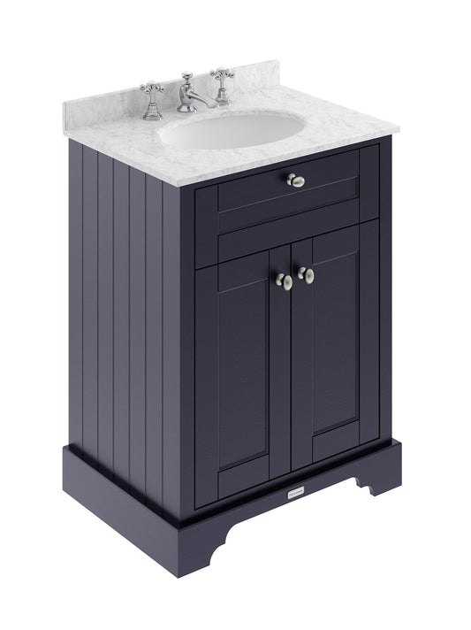 Hudson Reed 600mm Cabinet & Marble Top (3TH)