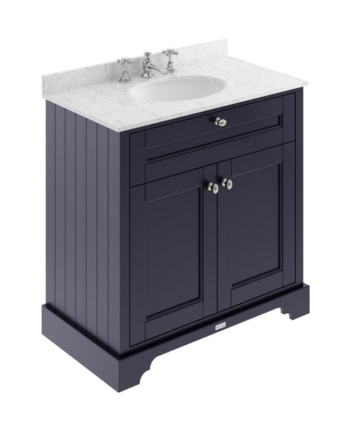 Hudson Reed 800mm Cabinet & Marble Top (3TH)