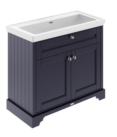 Hudson Reed HUDSON REED 1000mm 2-Door Unit & Classic Fireclay Basin 0TH