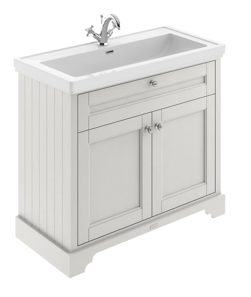 Hudson Reed HUDSON REED 1000mm 2-Door Unit & Classic Fireclay Basin 1TH