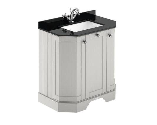 Hudson Reed 750mm 3-Door Angled Unit & Marble Top 1TH