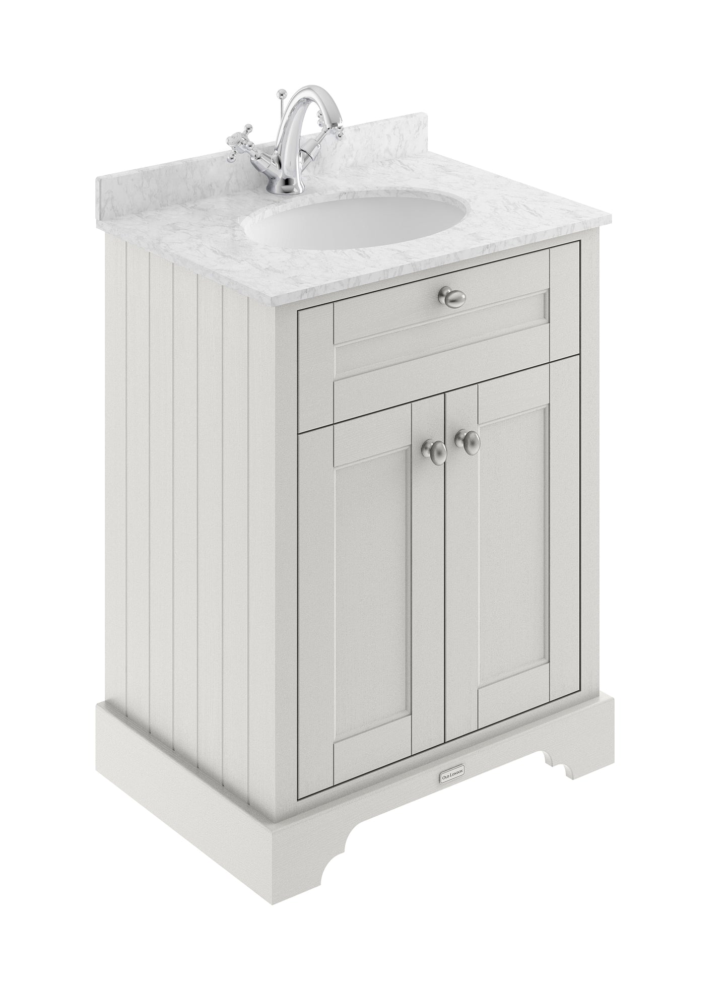 Hudson Reed 600mm Cabinet & Marble Top (1TH)