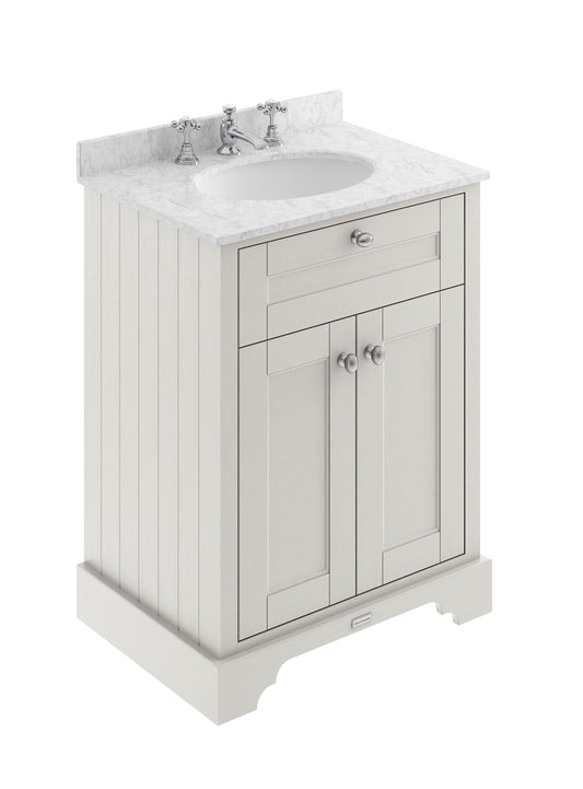 Hudson Reed 600mm Cabinet & Marble Top (3TH)