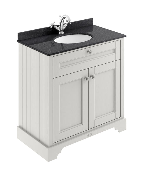 Hudson Reed 800mm Cabinet & Marble Top (1TH)