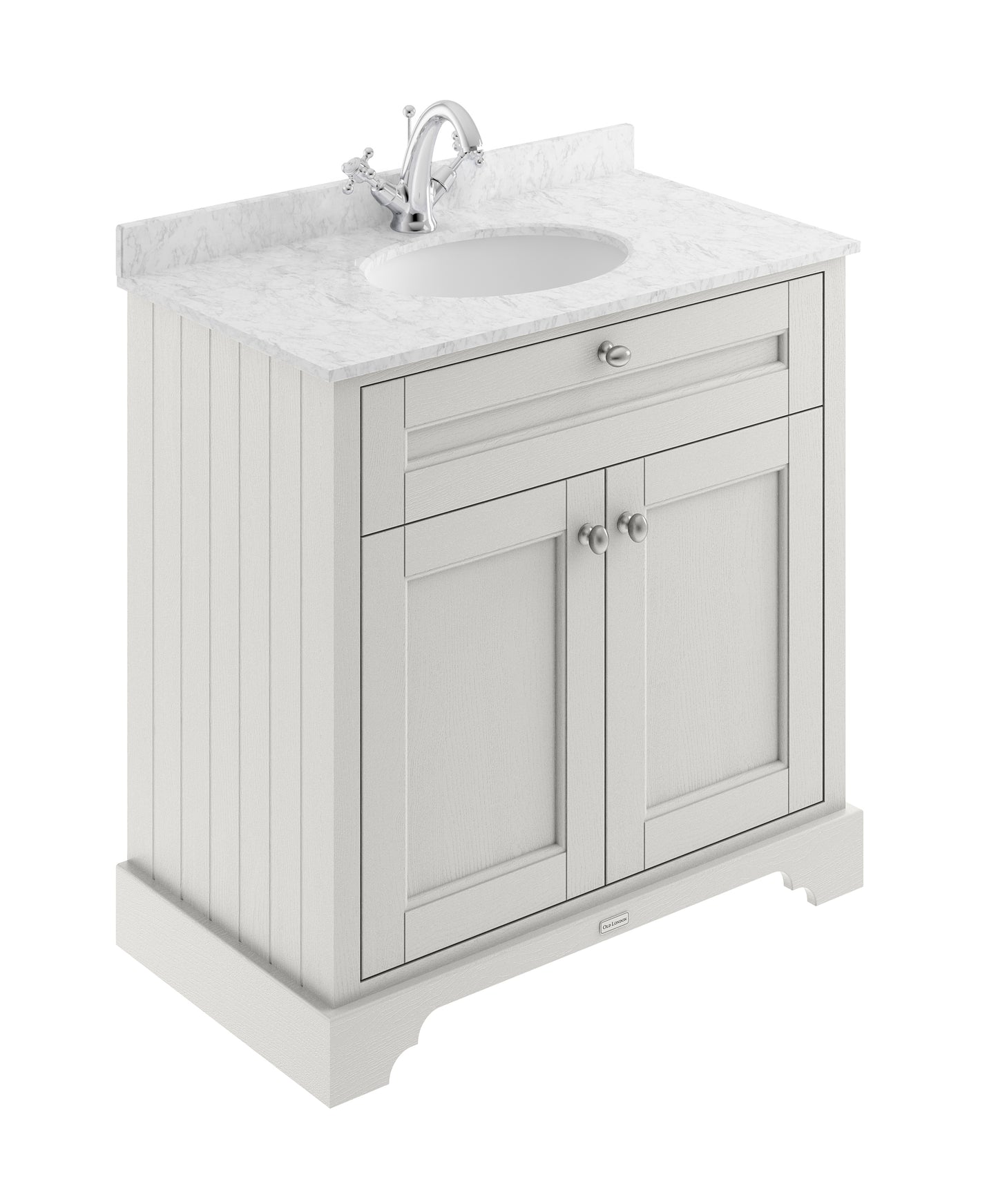 Hudson Reed 800mm Cabinet & Marble Top (1TH)