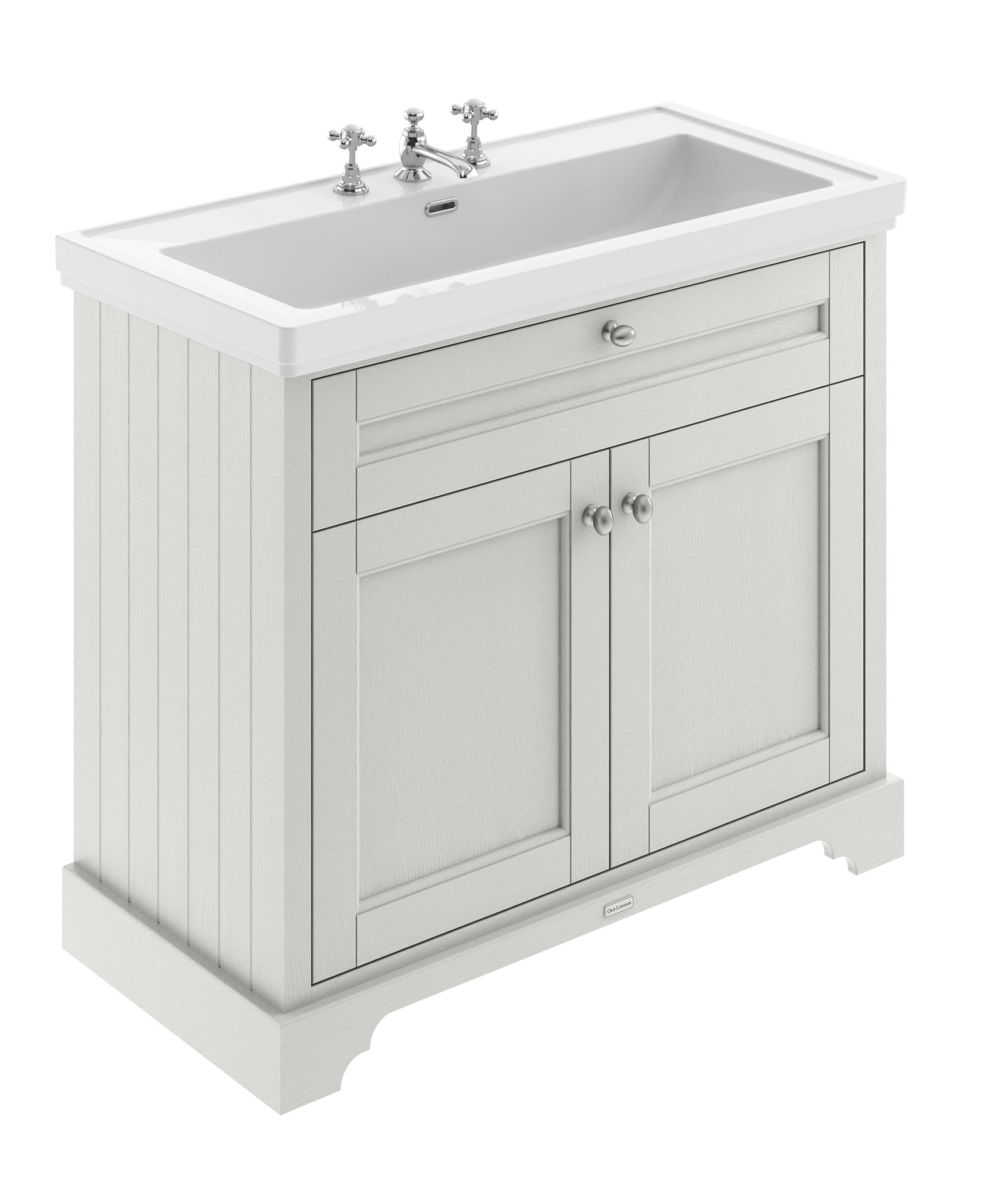 Hudson Reed 1000mm 2-Door Unit & Classic Fireclay Basin 3TH
