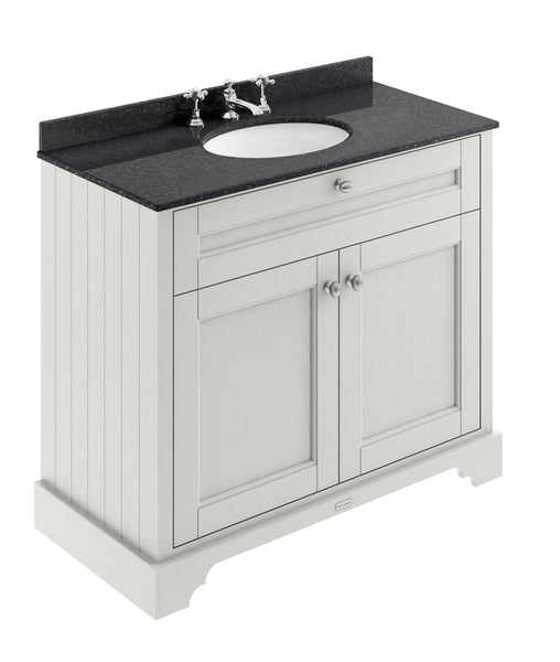 Hudson Reed 1000mm Cabinet & Marble Top (3TH)