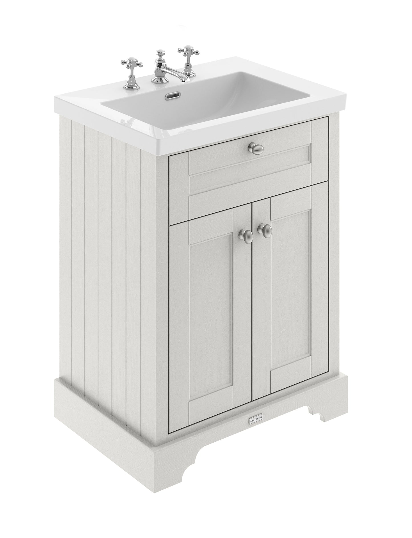 Hudson Reed 600mm 2-Door Unit & Contemporary Fireclay Basin 3TH