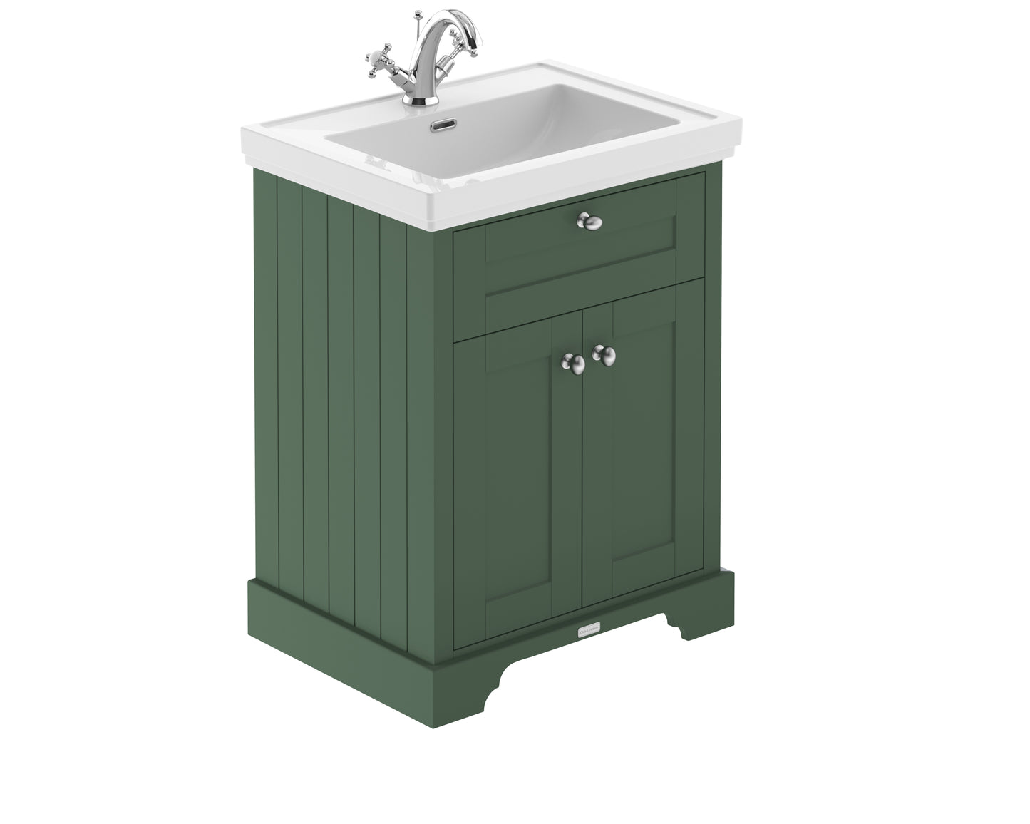 Hudson Reed 600mm 2-Door Unit & Contemporary Fireclay Basin 1TH