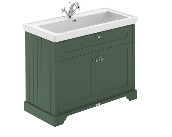 Hudson Reed HUDSON REED 1000mm 2-Door Unit & Classic Fireclay Basin 1TH