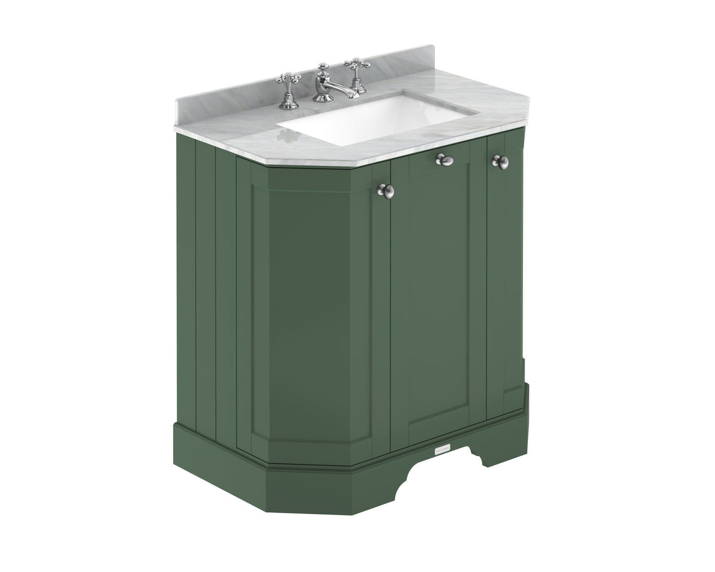 Hudson Reed 750mm 3-Door Angled Unit & Marble Top 3TH
