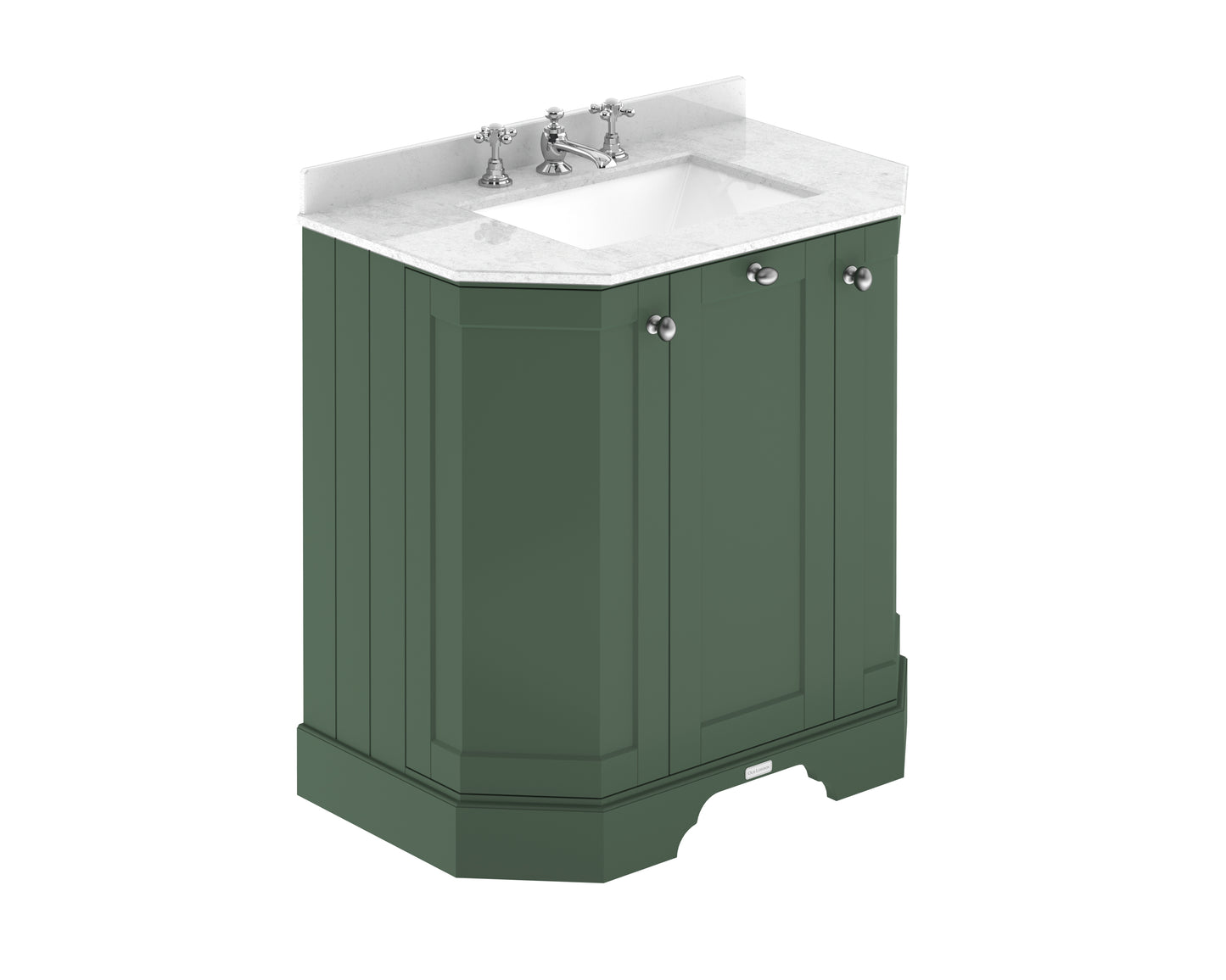Hudson Reed 750mm 3-Door Angled Unit & Marble Top 3TH