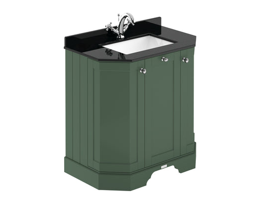 Hudson Reed 750mm 3-Door Angled Unit & Marble Top 1TH