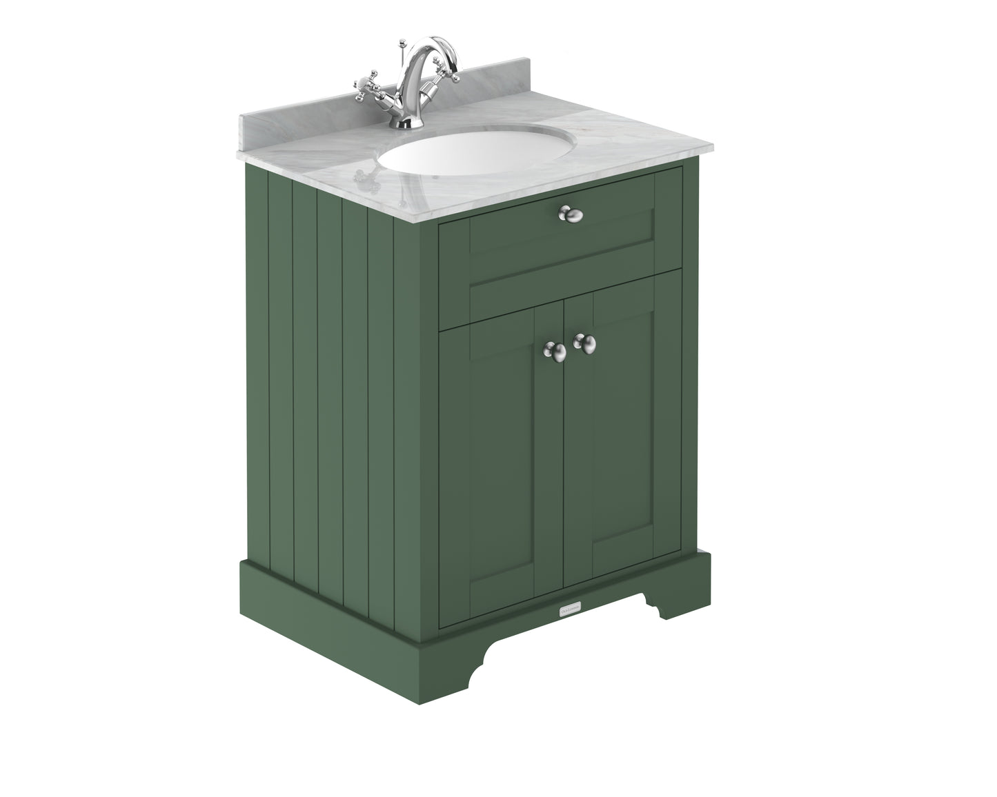 Hudson Reed 600mm Cabinet & Marble Top (1TH)