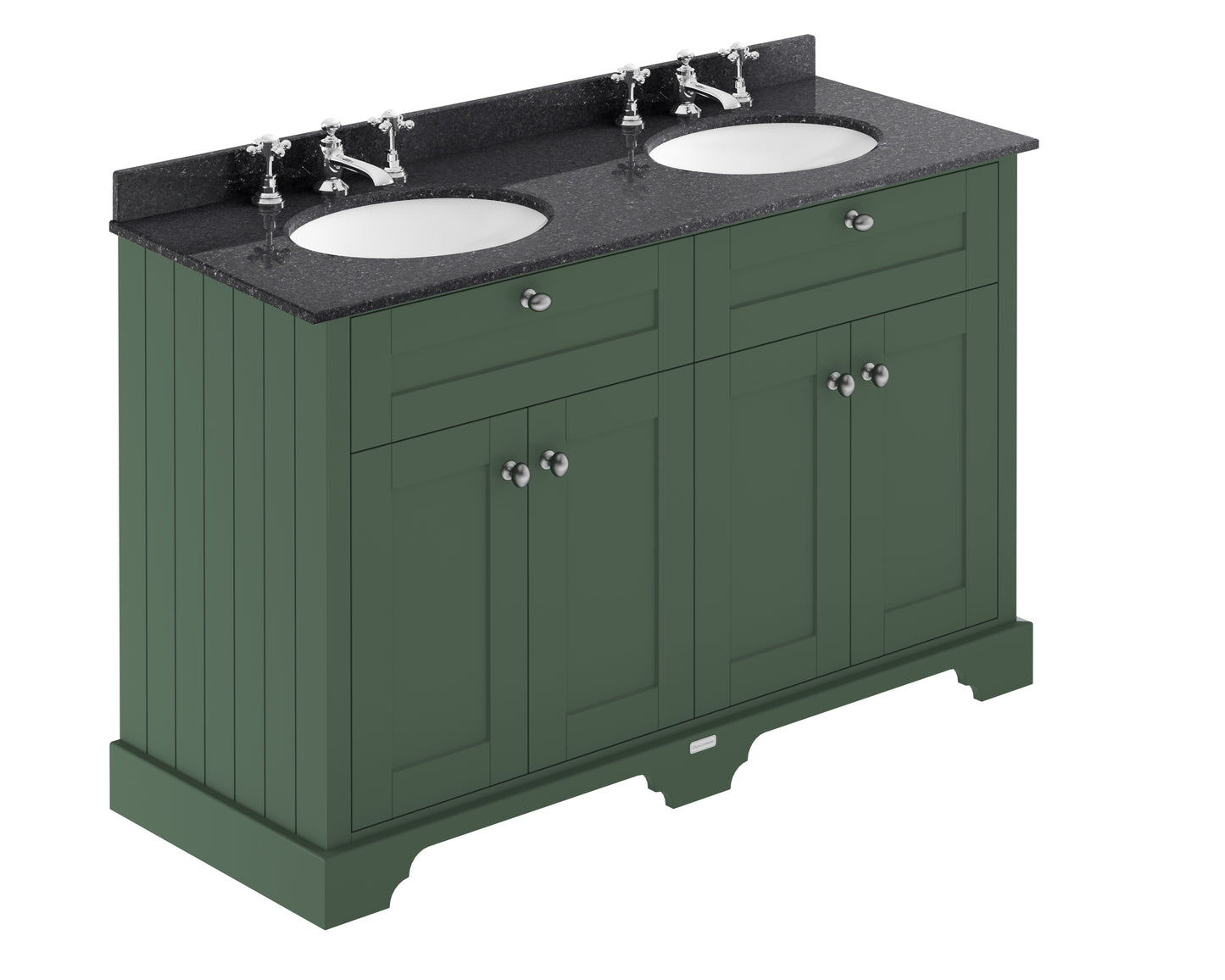 Hudson Reed 1200mm Cabinet & Double Marble Top (3TH)