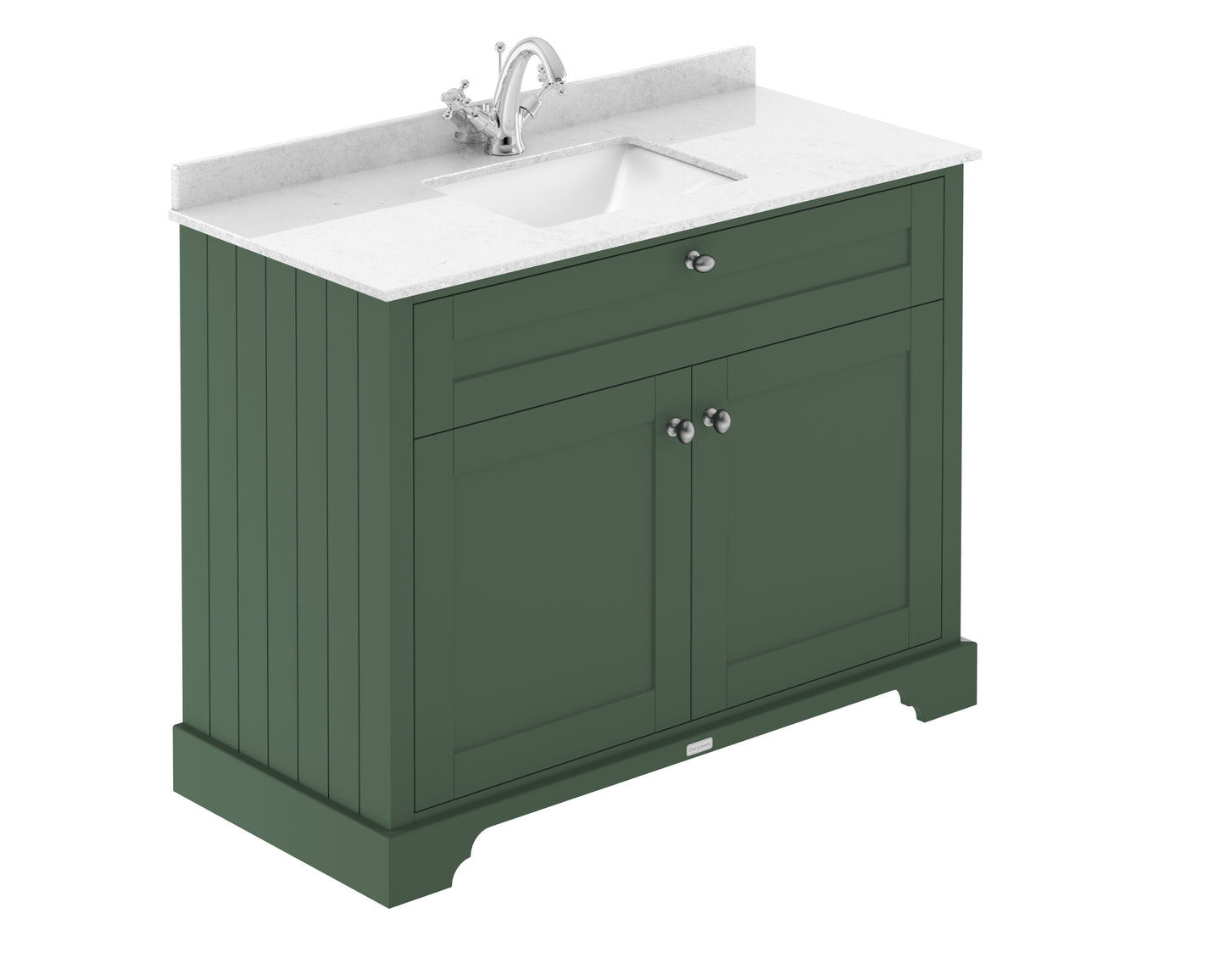 Hudson Reed 1000mm Cabinet & Marble Top (1TH)