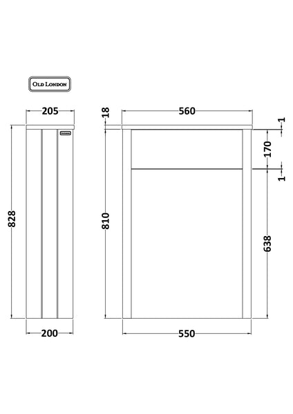 Hudson Reed 550mm WC Unit