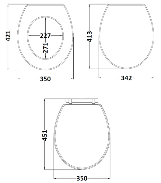 Hudson Reed Carlton Toilet Seat