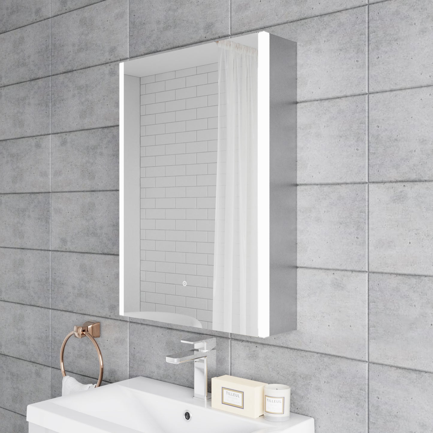 NUIE 500mm Mirror Cabinet